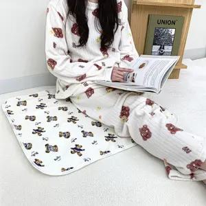 그날 안심 방수패드 4사이즈 생리매트 순면 생리 방수매트 침대 방수커버 어르신 간병 캠핑용