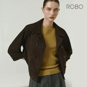 [최초가 499 000원] 25FW 이태리 스웨이드 더블 크롭자켓