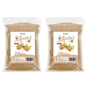 피그미 다람쥐 베딩 햄스터 소동물 사육 케이지 바닥재 톱밥 호두 베딩 800g 2개