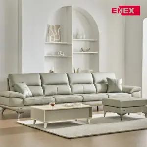 피렌체 이태리 천연소가죽 6인 소파