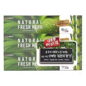 (3개) 쿨샵 상쾌한 허브 향기 구취 제거 잇몸 죽염 치약/불소/충치/케어/입냄새