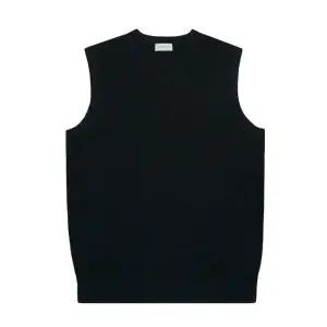 [오스틴리드]AUSTINREED HC06 (이월)네이비 방모 V넥 베스트 AWP24301 (41379364)