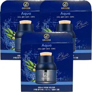 불스원 그라스 블루 디퓨저 차량용 방향제 100ml 아쿠아 3개