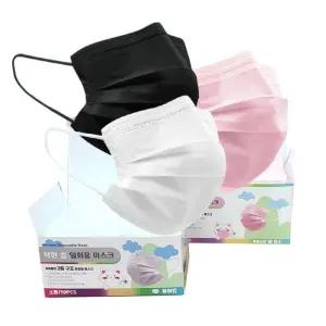 어린이 마스크 초등 아동 초등학생 마스크 소형 100매/비말/차단/일회용/유아동/키즈