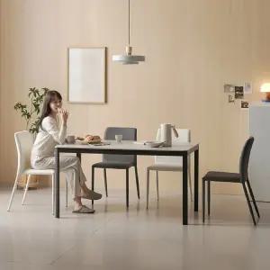 한샘몰pick 보니애 나폴리 포세린 세라믹 식탁 테이블 4인용 6인용 (1200/1400/1600/1800)