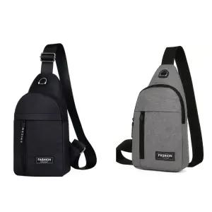 2개 남성여성 여행용 힙색 크로스백 슬링백