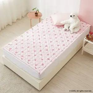 [한일의료기]프린세스 캐치티니핑 EMF전자파없는 2in1 카본탄소매트 전기요장판 토퍼핏 1인용 슈퍼싱글 하