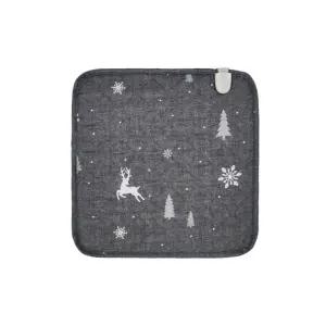 한일의료기 국산 1인 온열 전기 방석 워셔블 눈꽃사슴