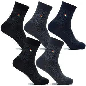 [아놀드파마] 남성정장양말 중목 5켤레 AP5546 남자면양말 구두양말