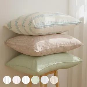 아망떼 소프트데이 스트라이프 워싱 마이크로 베개커버 50x70 6color