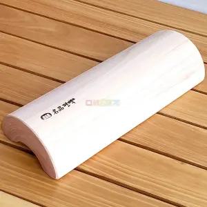 히노끼 편백 경침 반원형 나무 베개 목편한 어르신 베게