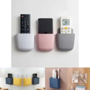 벽걸이 부착 보관함/벽부착/수납함/거치대/리모컨/케이스/정리/꽂이/수납/리모콘/정리대/홀더/정리함/포켓