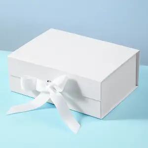 접이식 고급 리본 선물 상자 일체형 자석 포장 박스 답례품 싸바리 케이스