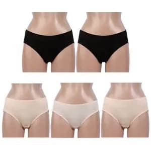 [5매 SET] 데일리 풀 힙 커버 메쉬 기본 삼각 미디 팬티 (90/95/100/105)