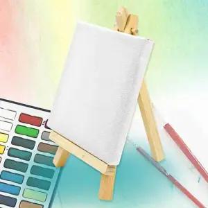 그리기 미니 이젤+캔버스 세트 10X10cm 유화 캔버스 페인팅