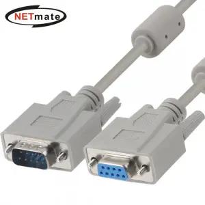 넷메이트 9핀 M/F 연장 시리얼 케이블 10m NMC-SMF100 암수 RS232 1:1 다이렉트 핀 배열