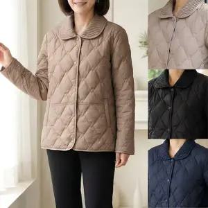 [엄마옷 로즈맘] 효안카라누빔패딩점퍼