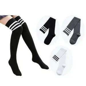 여성용 3라인 오버니삭스 무릎양말 스쿨양말 골프양말