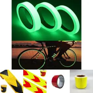 라이딩 러닝 주차라인 야광 안전 반사테이프 5cmx3m/테이프/고휘도/반사/축광/라이더/용품/암흑/암전/도로