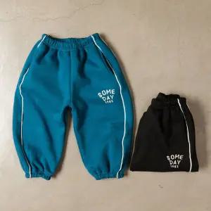 남아 여아 아동 유아 아기 주니어 도톰 기모 트레이닝 바지 썸데이 조거 팬츠