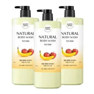 해피바스 촉촉 바디워시 900g 3개