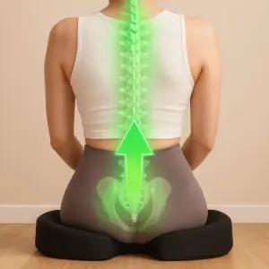 아워그라운드 도넛형 꼬리뼈방석 골반자세교정 체중분산 쿠션 기능성 메모리폼 방석