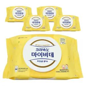 크리넥스 마이비데 키즈 캡형 40매 5팩 어린이 아기 유아 화장실 물티슈