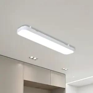 빛나라 국산 LED 슬림시스템 주방등 30W / 삼성칩 플리커프리 심플 사각 식탁 조명