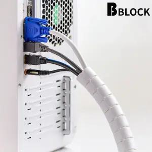 비블럭 잘라쓰는 쓱 전선정리 케이블 커버 스파이럴 슬리브 3M