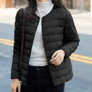 오리털 100% 가벼운 여성 패딩 자켓 얇지만 따뜻한 경량 점퍼 데일리 필수템 보온 점퍼 간절기 겨울 아우터