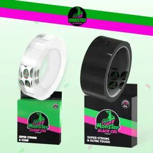 [단독특가] 몬스터 겔 클리어겔 3m + 블랙겔 2m 세트 초강력 양면테이프 실리콘 접착