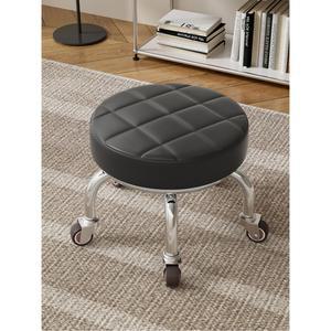 도르래 낮은 의자 가정용 무음 이동식 보행기 바퀴 달린 둥근