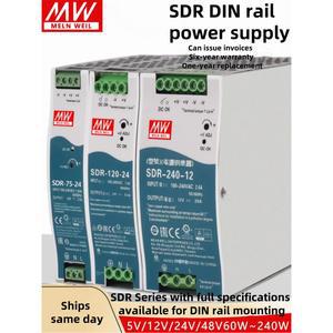 장치 POWER 24 레일 LOGIC 75W/240W/480W 출력, WELL 정격 포함 12V/24V/48V 및 120 MEAN SDR DIN 전류 스위칭 공급 전력 5A/10A/20A