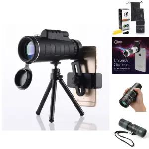 (40 고배율) 콘서트장 스마트폰 망원경/단망경/스코프/등산용/캠핑용/과학/관찰/축구/여행/단만원경/만원경