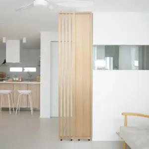 우드톡 1&1 특별가 구성 타공 무타공+ 촘촘 스트라이프 가벽 파티션 조합 공간분리인테리어 셀프인테리어 원룸가벽파티션