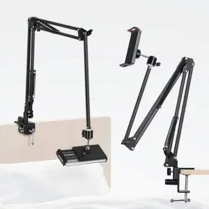 핸드폰거치대 자바라 침대누워서 탁상용 클립 각도조절 스마트폰 태블릿