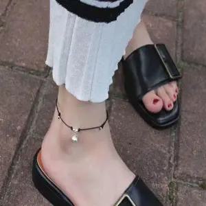 [하프클럽/셀러허브_여성트랜드패션]여름 슬리퍼 골드체인발찌 샌들 구두