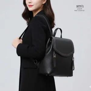 스타일STY1 스티치 천연양가죽 여성백팩 숄더백 미니 가죽 가방