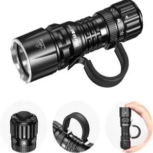 Wurkkos TD07 LED 전술 손전등 USB-C 충전식 1300 고광도 EDC 소형 터보 /스트로브 모멘탈 IP68 방수 6가지