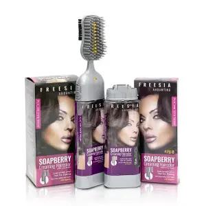 프리지아안단티노 솝베리 헤어컬러 셀프 새치염색약 흑갈색 풀구성1개+리필1개 버블 브러쉬 간편염색