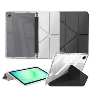 갤럭시탭 A11 플러스 케이스 Y형 스마트 북커버 갤탭 가로형 세로형 거치 S펜수납 투명 백커버 케이스