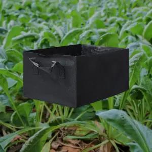 화분 부직포 베란다 텃밭 사각 40x30/대형/학급/옥상/정원/식물/재배용/가드닝/가정용/거치대/분갈이/모종