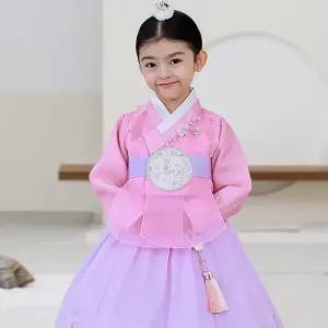 하랑한복 보라랑 유아 아동 어린이 키즈 여아 한복