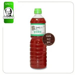 대한민국 수산명인 김명수젓갈 바다내음 멸치액젓 900ml