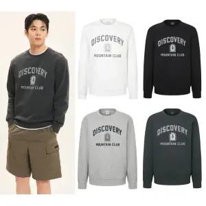 갤러리아 [광교점][25SS][디스커버리]앞판 빅아치로고 그래픽 맨투맨(DXMT23051)