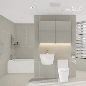 [DAELIM]대림바스 포세린 에디션 샌드 LED 와이드 슬라이딩장 거실욕실 리모델링