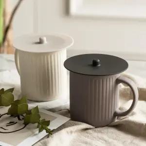 실리콘 컵뚜껑 머그잔 덮개 커버 11cm 커피잔받침 티코스터 국산