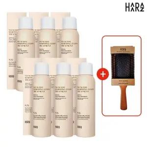 [단독방송] 하라즈 노워시 휘핑 폼 트리트먼트 본품 6개+방송에서만 우드쿠션브러쉬