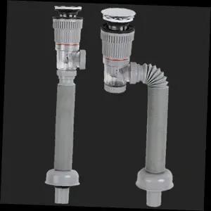 세면대 배수관 트랩 냄새차단 하수구 역류방지 신축관 일체형 배관부품