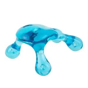 휴대용 미니 개구리 모양 돌고래 다기능 마사지기 허리 안마 수동 133 블루